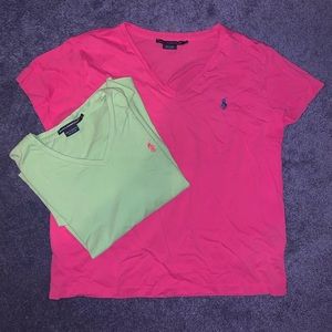 Vintage Ralph Lauren Polo V-Neck Shirt Set